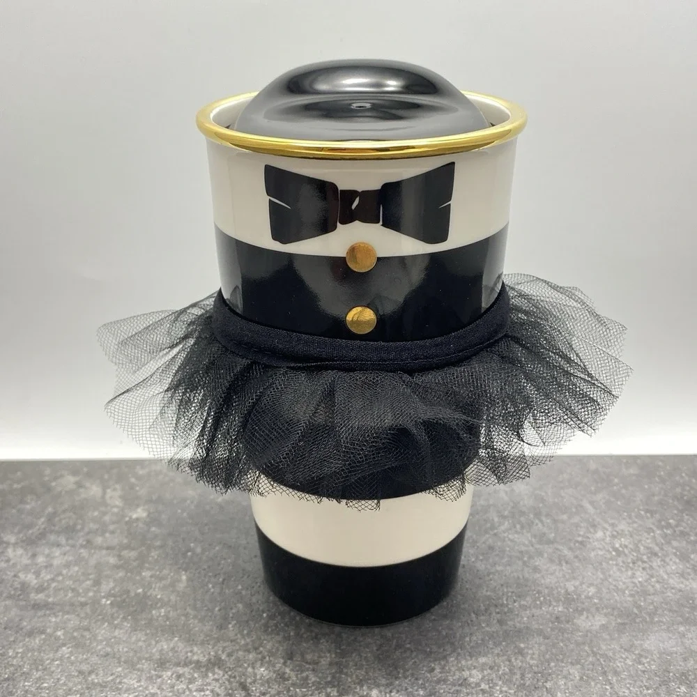 Starbucks Alice‎ & Olivia Tuxedo Mug + Tutu 12 oz Ceramic Traveler Tumbler 2013